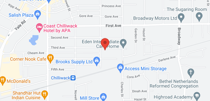map of 46210 THIRD AVENUE